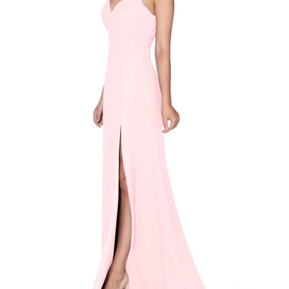 Azazie Hailey Bridesmaid Dress - Blushing Pink - Picture 1 of 4